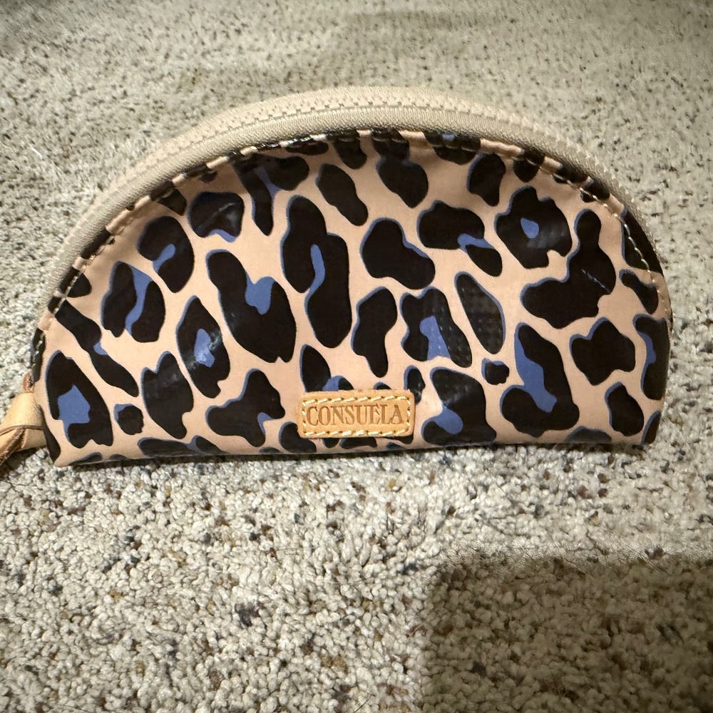 Consuela Blue Jag small cosmetic case